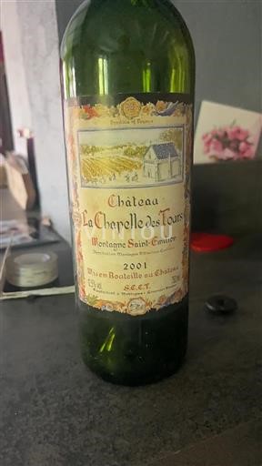 Bordeaux Montagne-Saint-Émilion Château La Chapelle des Tours 2001