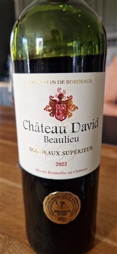 Bordeaux Bordeaux supérieur Château David Beaulieu 2023
