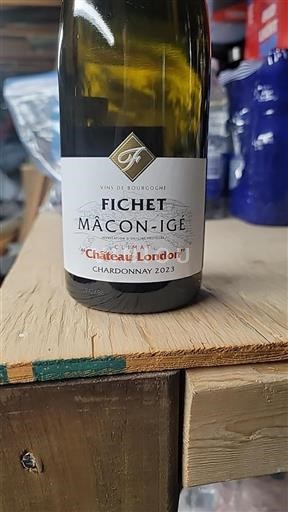 Vin Blanc sec Château London Domaine Fichet 2023 France Bourgogne Mâcon et mâcon-villages