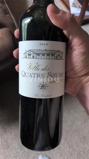 Bordeaux Margaux Villa des Quatre Sœurs 2010