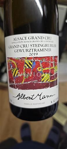 Alsazia Alsazia Grand Cru Grand Cru Albert Mann Grand Cru Steingrubler 2019