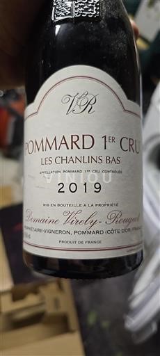 Bourgogne Pommard Premier Cru Domaine Virely-Rougeot Les Chanlins Bas 2019