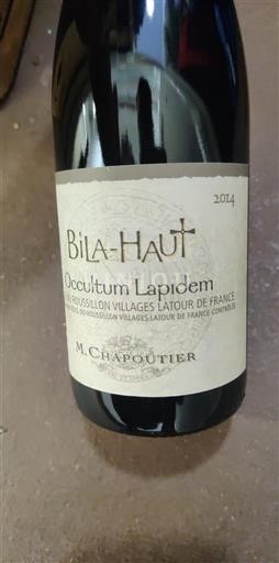 Roussillon Côtes du Roussillon Villages M. Chapoutier Occultum Lapidem 2014