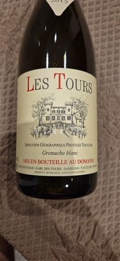 Provence, Unteres Rhônetal, Korsika Vaucluse Les Tours Grenache blanc 2015