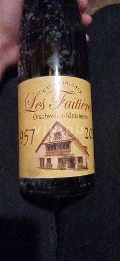 Alsazia Pinot grigio Les Faîtières Anniversaire 2017