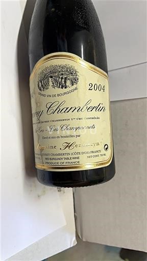 Borgogna Gevrey-Chambertin Premier Cru Domaine Heresztyn Les Champonnets 2004