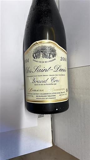 Burgundy Clos Saint-Denis Grand Cru Domaine Heresztyn 2004