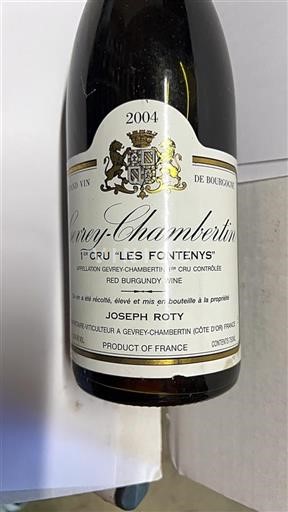 Burgundy Gevrey-Chambertin Premier Cru Joseph Roty Les Fontenys 2004
