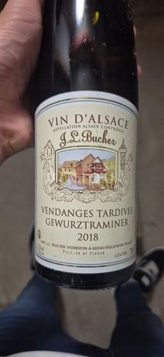 Alsace Vendanges Tardives J.L. Bucher Vendanges Tardives 2018