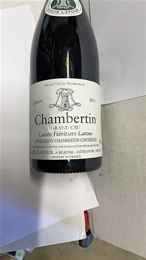 Borgogna Chambertin Grand Cru Louis Latour Cuv%c3%a9e H%c3%a9ritiers Latour 2013