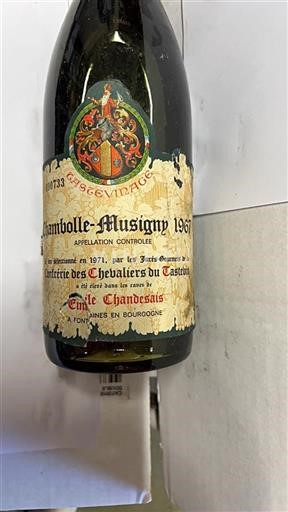 Borgogna Chambolle-Musigny Emile Chandesais 1967