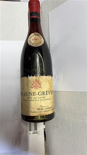 Borgogna Beaune Premier Cru Domaine Félix Clerget T%c3%aate de Cuv%c3%a9e 1967