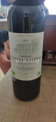 Bordeaux Saint-Émilion Château Grand David de Mauvinon Vieilles Vignes 2018