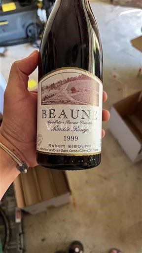 Bourgogne Beaune Grand Cru Robert Gibourg Mont%c3%a9e Rouge 1999
