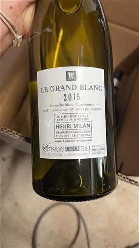 Provence Unspecified Domaine Milan Le Grand Blanc 2015