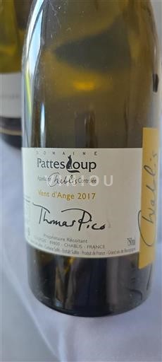 Burgundy Chablis Domaine Pattes Loup Vent d'Ange 2017