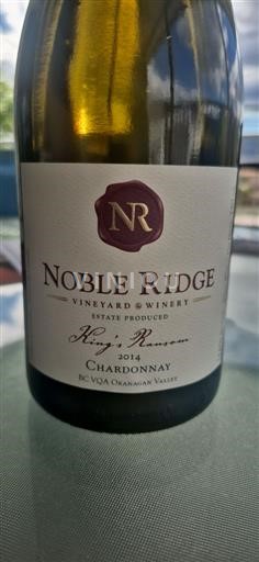 Colombie-Britannique Okanagan Valley Noble Ridge King's Ransom 2014