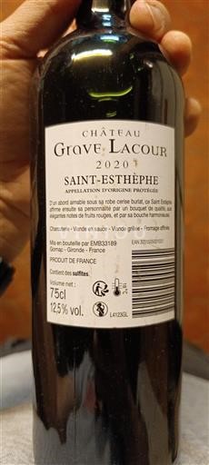 Bordeaux Saint-Estèphe Château Grave Lacour 2020
