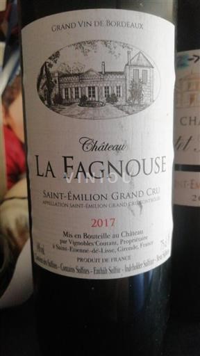Bordeaux Saint-Émilion Grand Cru Grand Cru Château La Fagnouse 2017