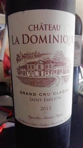 Bordeaux Saint-Émilion Grand Cru Château La Dominique 2015