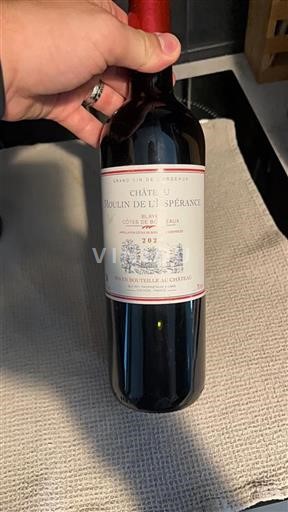 Bordeaux Blaye-côtes-de-bordeaux Château Moulin de l'Espérance 2020
