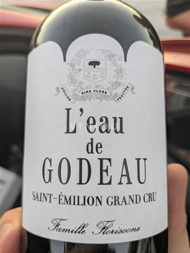 Bordeaux Saint-Émilion Grand Cru Grand Cru Godeau L'eau de Godeau 2014