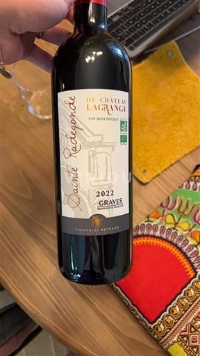 Bordeaux Graves Château Lagrange Sainte Radegonde 2022