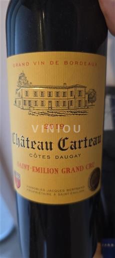Bordeaux Saint-Émilion Grand Cru Grand Cru Château Carteau Côtes Daugay 2019