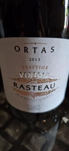 Rhône Valley Rasteau Ortas Prestige 2013