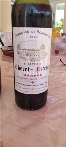 Bordeaux Graves Château Chéret-Pitres 1978