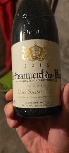 Rona dolina Châteauneuf-du-Pape Domaine Mas Saint Louis 2015