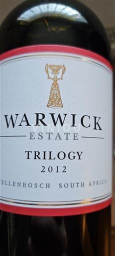Région côtière Stellenbosch Warwick Estate Trilogy 2012