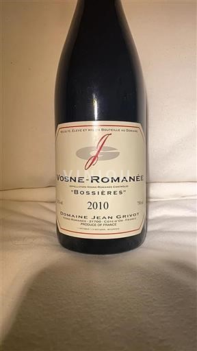 Borgogna Vosne-Romanée Domaine Jean Grivot Bossières 2010