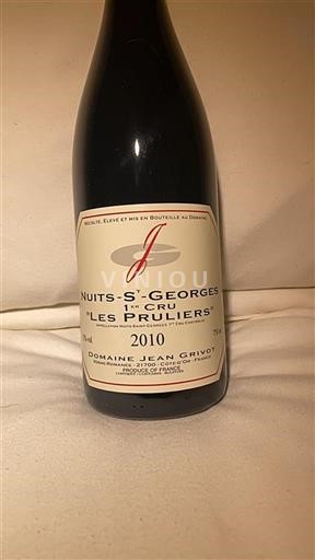 Bourgondië Nuits-saint-georges Premier Cru Domaine Jean Grivot Les Pruliers 2010