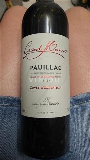 Bordeaux Pauillac Maison Johanès Boubée d'Exception 2018
