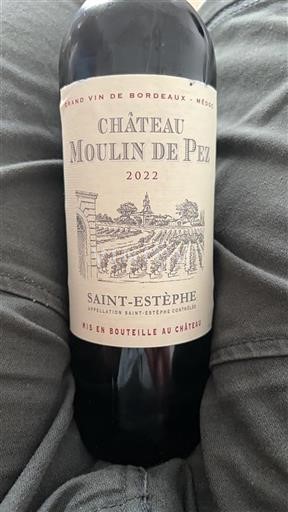 Bordeaux Saint-Estèphe Château Moulin de Pez 2022