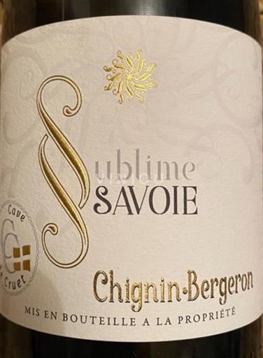 Savoie og Bugey Chignin-Bergeron Cave de Cruet Sublime 2021