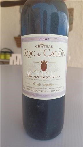Bordeaux Montagne Saint-Émilion Château Roc de Calon Prestige 2005