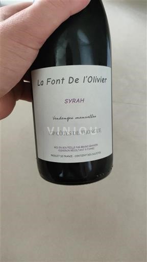 Linguadoca e Rossiglione Côtes de Thongue La Font De l'Olivier Syrah 2023