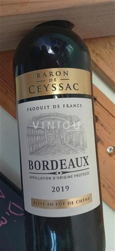 Bordeaux Baron de Ceyssac 2019