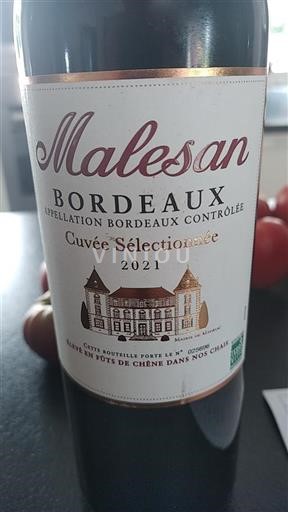Bordéus Malesan Sélectionnée 2021