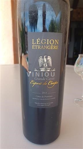 Vin Rouge sec Grande Cuvée Esprit de Corps Légion Étrangère 2013 France Provence Côtes-de-provence