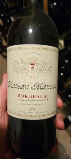 Burdeos Bordeaux Château Mazeau 1999