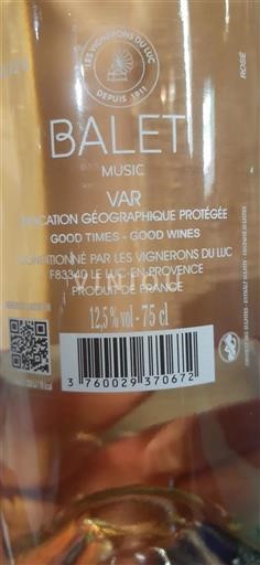 Provenza, bassa valle del Rodano, Corsica Var Les Vignerons du Luc Baleti Music 2024