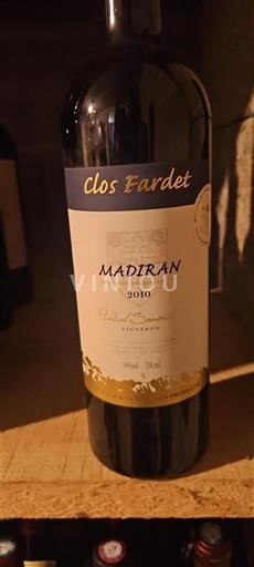Zuidwest-Frankrijk Madiran Clos Fardet 2010