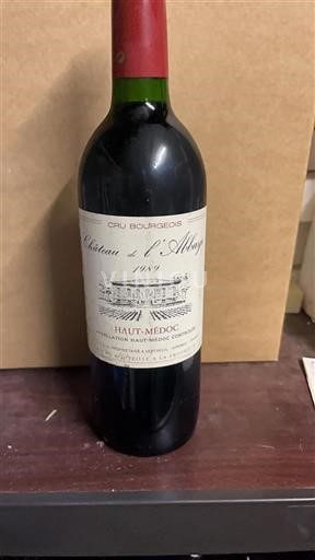 Bordeaux Haut-Médoc Château L'Abbaye 1989