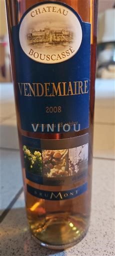 Sud-Ouest Pacherenc-du-vic-bilh Château Bouscassé Vendemiaire 2008