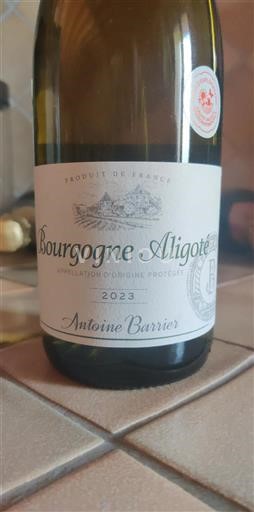 Burgundsko Bourgogne-aligoté Antoine Barrier 2023