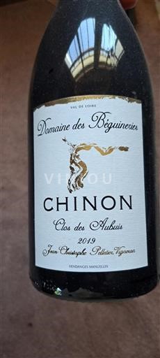 Loire Valley Chinon Domaine Des Béguineries Clos des Aubuis 2019