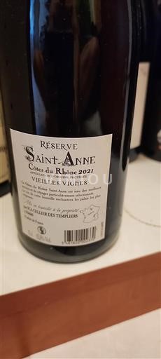Valle del Ródano Côtes del Ródano SAINT-ANNE Réserve 2021